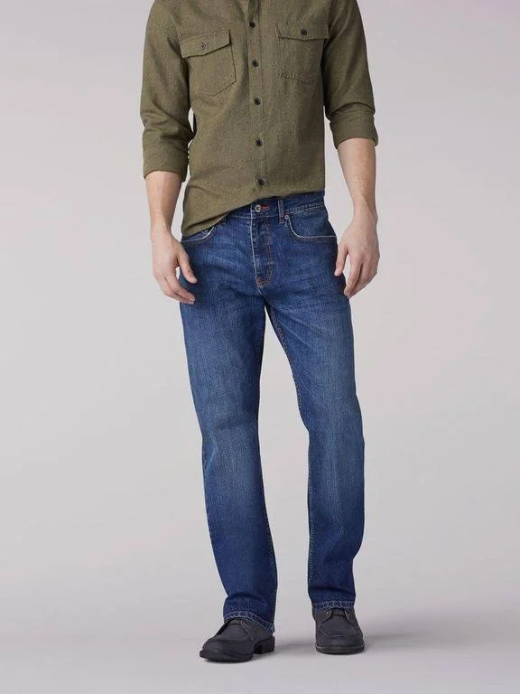 Lee Men's Big & Tall Modern Series Custom Fit Relaxed Straight Leg Jean