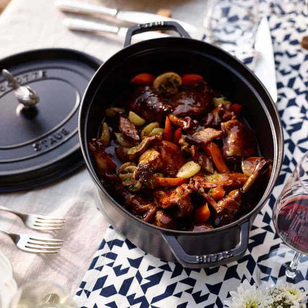 Staub Oval Cocotte 5 7/8 inch Graphite Grey