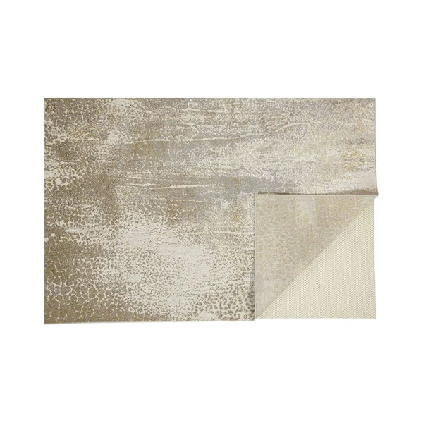 Feizy Aura 3739F Ivory Gold Rug - 6 ft 7 in x 9 ft 6 in