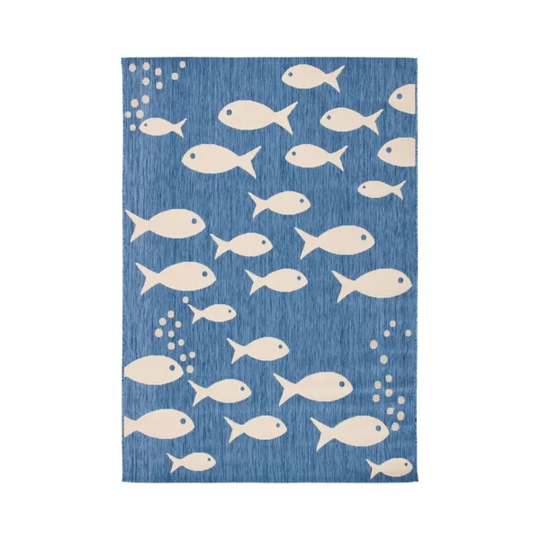 Safavieh Clearance Courtyard CY6012-233 Blue Rug - 6&7x22x6&7x22 - Round