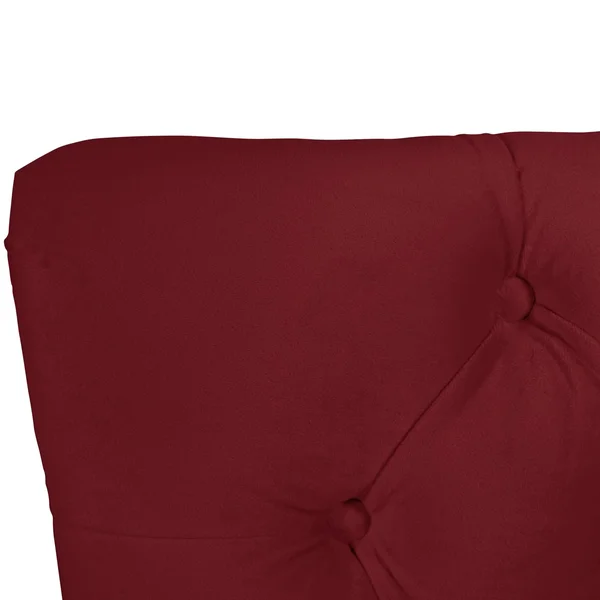 Skyline Furniture Mfg Tufted Chair in Velvet Berry (68-6VLVBR)