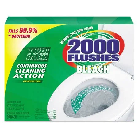 WD-40 2000 Flushes Plus Bleach, 1.25oz, Box, 2/Pack, 6 Packs/Carton - WDF290088