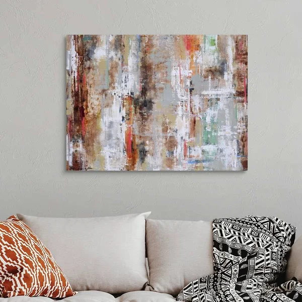 Wood Reflection - Large Solid-Faced Canvas Wall Art Print, Great Big Canvas