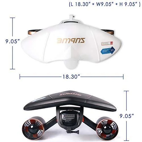 Sublue Whiteshark Mix Underwater Scooter Dual Motors, Action Camera Compatible, Water Sports Swimming Pool Scuba Diving for Kids