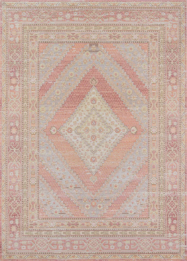Momeni Isabella Area Rug, Pink, 5&3x22 x 7&3x22
