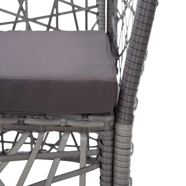 vidaXL Outdoor Chairs 2 Pcs with Cushions Poly Rattan White - 45999