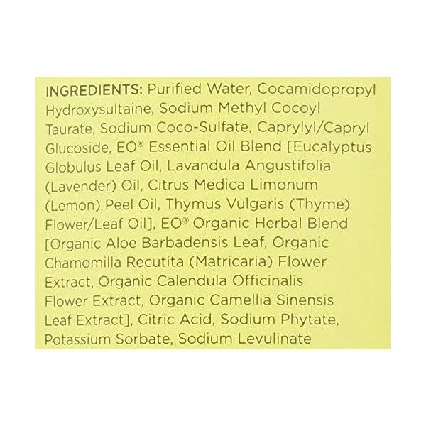EO Products Liquid Hand Soap Lemon and Eucalyptus - 128 fl oz
