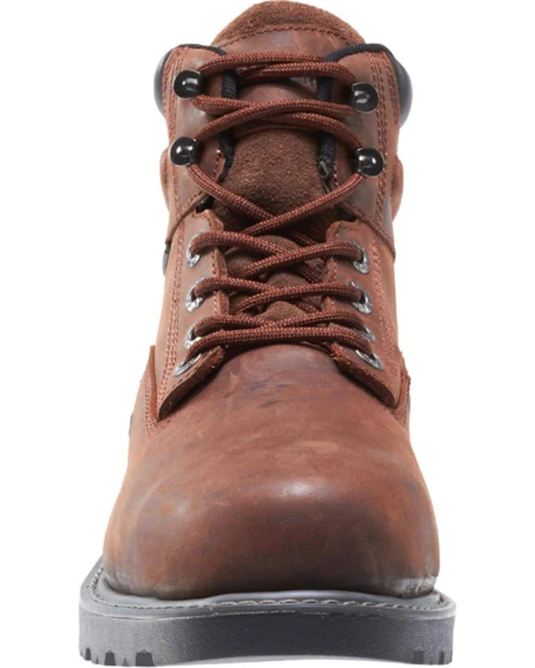Wolverine Men's Floorhand 6in Waterproof Work Boot - Dark Brown - 11.5 EW