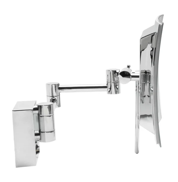 Alfi Brand ABM8WLED Wall Mount Square 8x22 5X Magnifying Cosmetic Mirror with Light, Polished Chrome