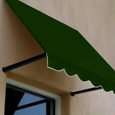 Slope Window Awning Awntech Color: Forest Green, Size: 18x22 H x 40.11x22 W x 36x22 D