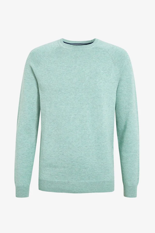 Superdry Orange Label Cotton Jumper - Green (S)