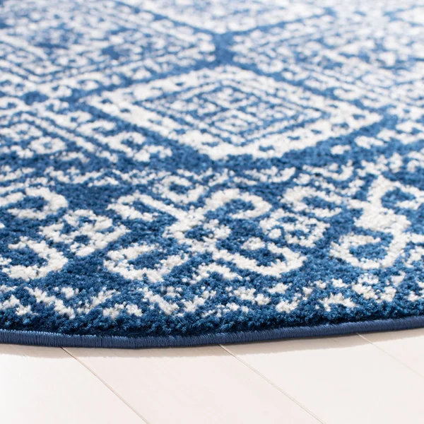 Safavieh Clearance Tulum TUL264N Navy Rug, 6&7x22x6&7x22 - Round