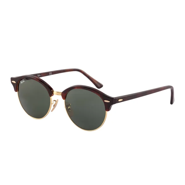 Ray-Ban CLUBROUND RB4246 Round Sunglasses For Unisex, 51-19-145, 990-RED HAVANA
