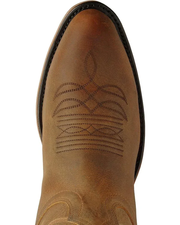 Boulet Western Boots Mens Cowboy Leather 1828 Hill Billy Golden