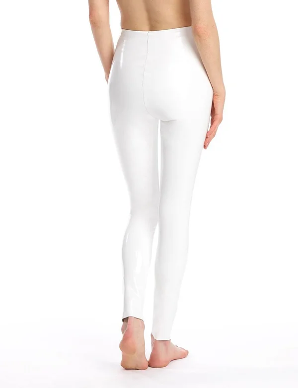 Commando Women's Faux Patent Leather Leggings, Cinnamon, Large