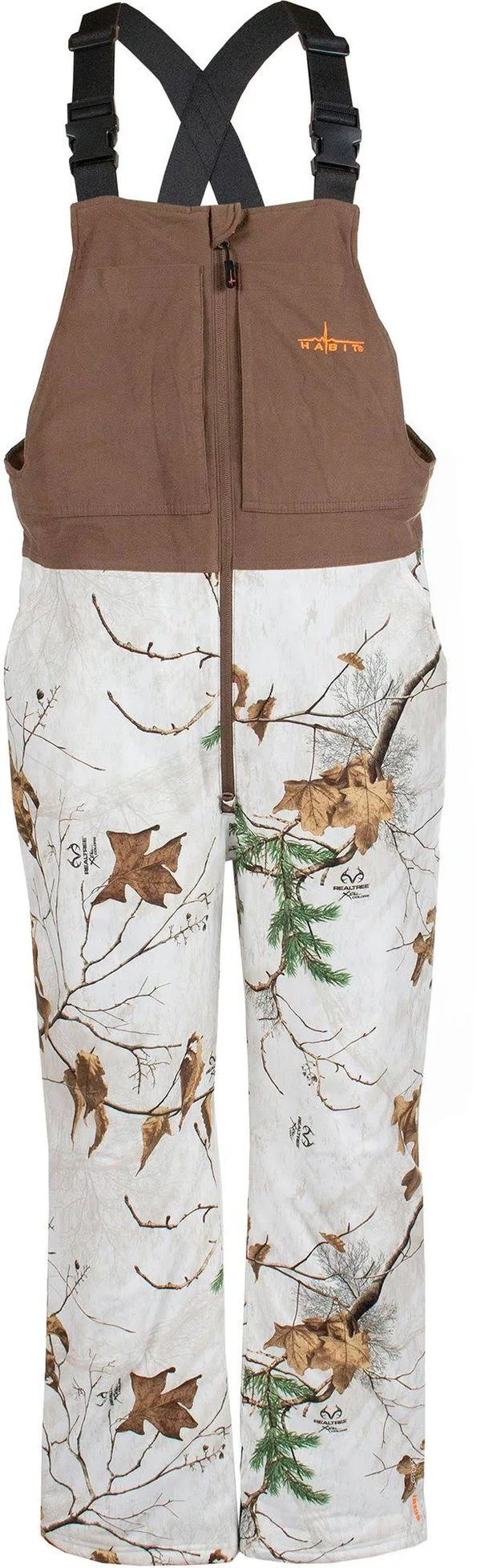Habit Men's Cedar Branch Insulated Waterproof Hunting Bib - XL, Realtree Snow
