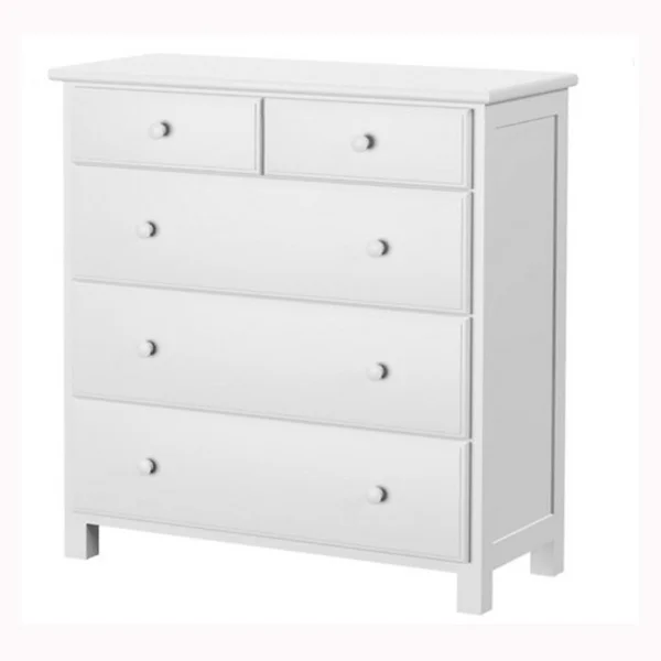 Jackpot! Traditional 5-Drawer Dresser, White