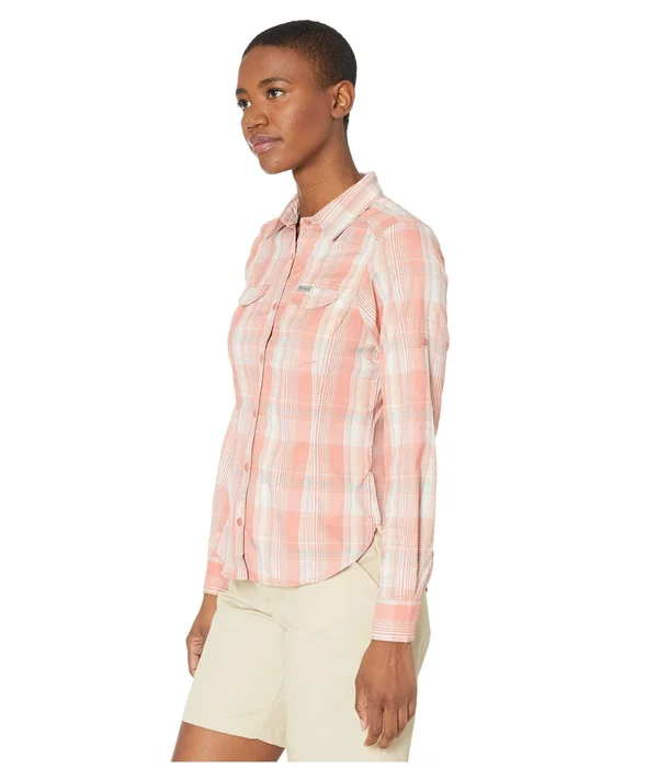 Columbia Women S Silver Ridge Lite Plaid Long Sleeve Shirt 1710561 - XL, New Moon Gingham Plaid