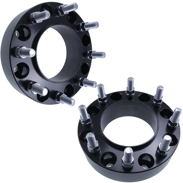 Titan Wheel Accessories 2 PC Black Hubcentric 8x170, 2x22 Thick, Heavy Duty Wheel Spacers Fits Ford F250 F350 Super Duty Excur