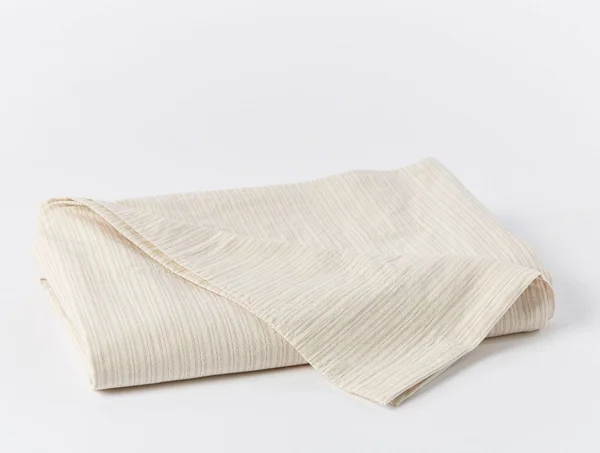 Coyuchi, Organic Crinkled Percale Sheet Set King Undyed w/Hazel-Rosehip