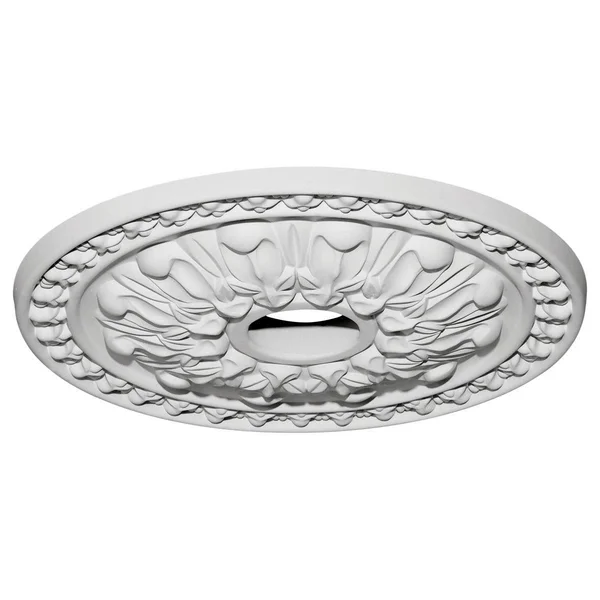 18x22OD x 3 1/2x22ID x 1 3/8x22P Warsaw Ceiling Medallion (Fits Canopies Up to 3 1/2x22) - Hand-Painted Polished Copper