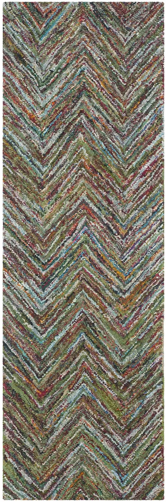 Safavieh Nantucket NAN141C 2&3x22 x 12&0x22 Runner Blue, Multi Area Rug