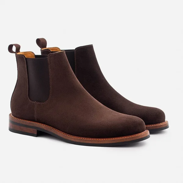 Beckett Simonon Preston Chelsea Boots - Suede, Brown, Size 9, Men's Boot