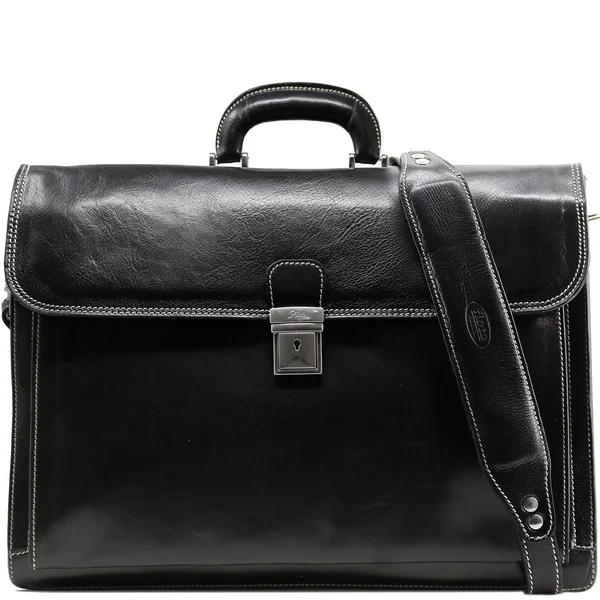 Floto Firenze Leather Briefcase Black