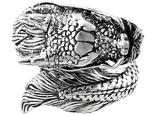 Sterling Silver Dragon Ring