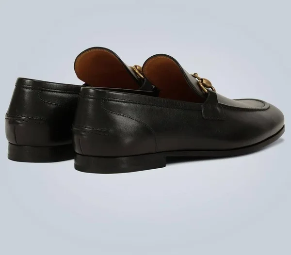 Gucci Jordaan Leather Loafer - Black - Loafers
