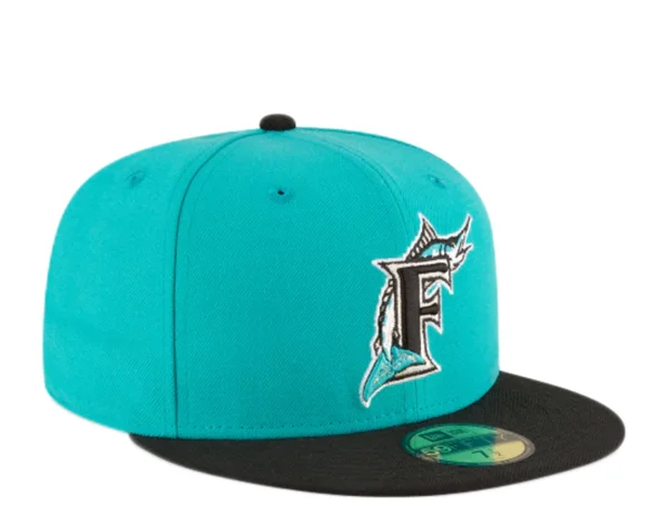 New Era Florida Marlins Black 1997 World Series Wool 59FIFTY Fitted Hat