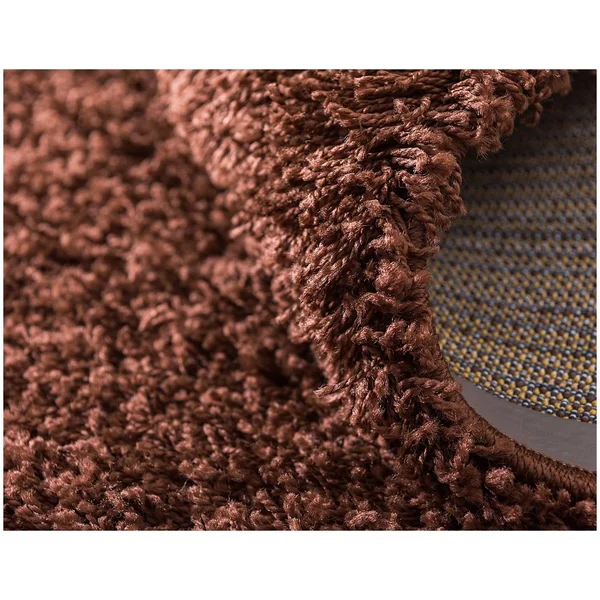 RugPal Sybil Solid/striped Area Rug Collection 8&x10& in Cocoa Color