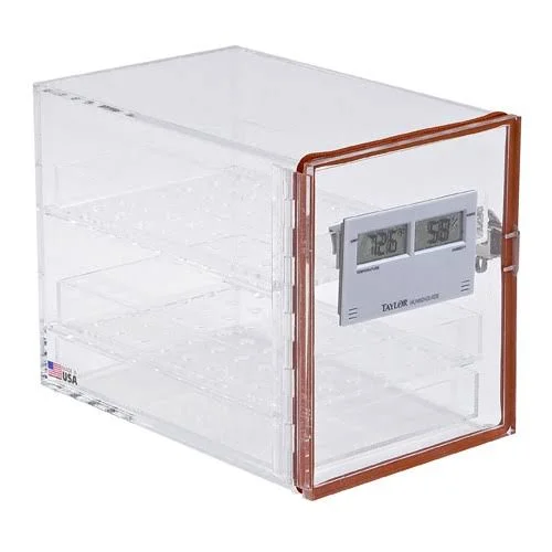 Dynalon 143105-0001 - Small Acrylic Desiccator Cabinet with Hygrometer