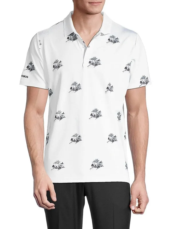 Bonobos Golf The Performance Golf Novelty L, White Scenic Drive