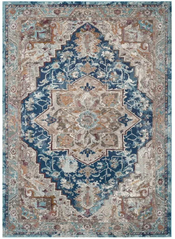 Safavieh Aria ARA119B 5&1x22 x 7&6x22 Blue, Beige Area Rug