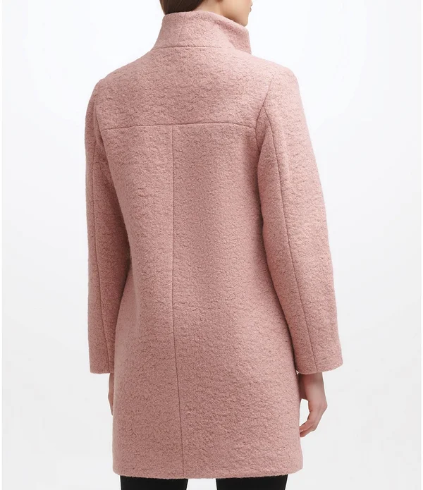 Kenneth Cole New York Women's Pressed Wool-Blend Boucle Coat