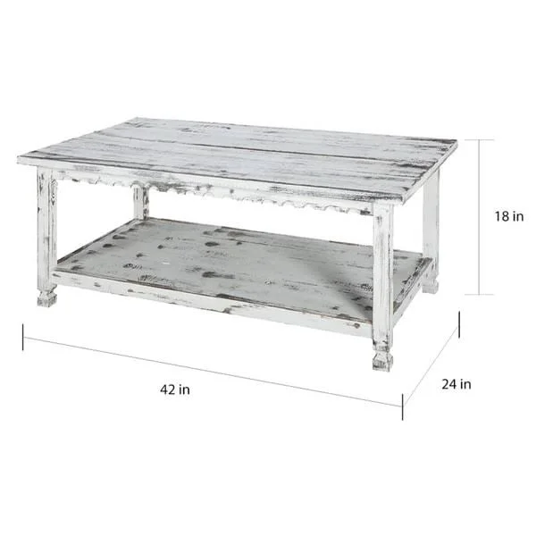 Alaterre Country Cottage Coffee Table, Red