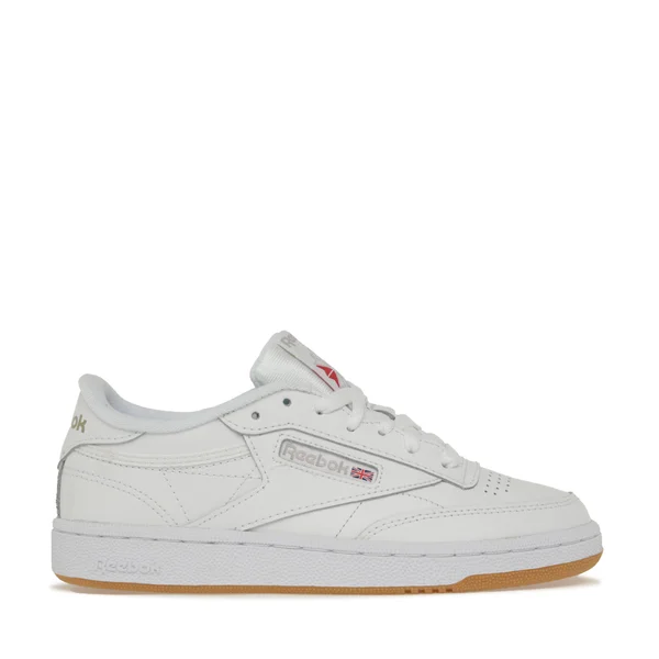 Reebok Club C 85 White/Grey/Gum Women's Shoes - Size: 6.5