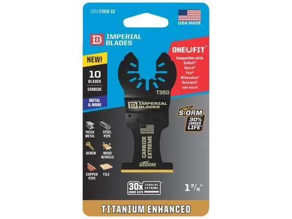 Imperial Blades Iboat360-10 Blade Carbde Tooth Tin 1-3/8in 10 Pack