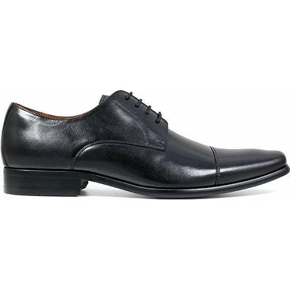 Florsheim Men's Postino Cap Toe Oxford - Size: 7, Black Smooth Leather
