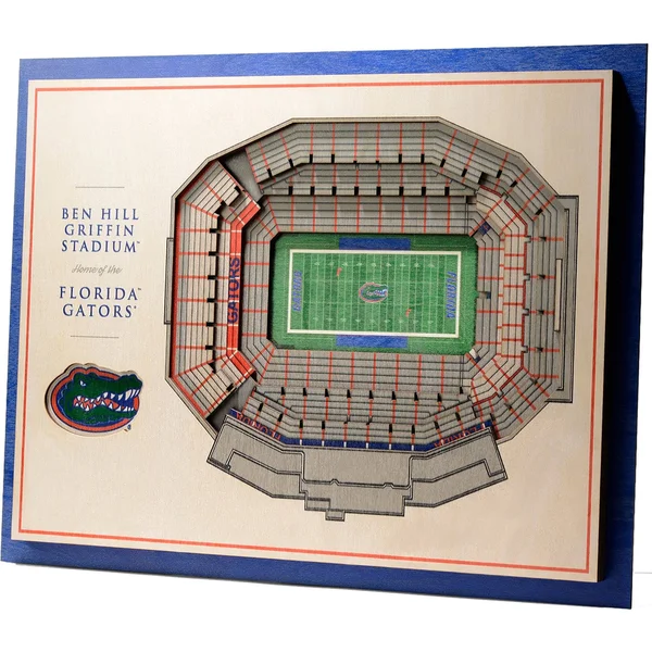 Florida Gators 5 Layer StadiumViews 3D Wall Art