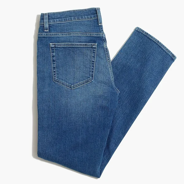 J.Crew Factory Mens Straight-Fit Jean in Signature Flex (Light Medium, Size 33x30)