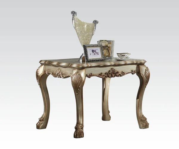Acme Dresden End Table, Gold Patina, 83161