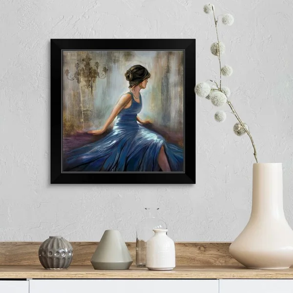 City Dreams VI - Black Framed Wall Art, 16x16, Great Big Canvas