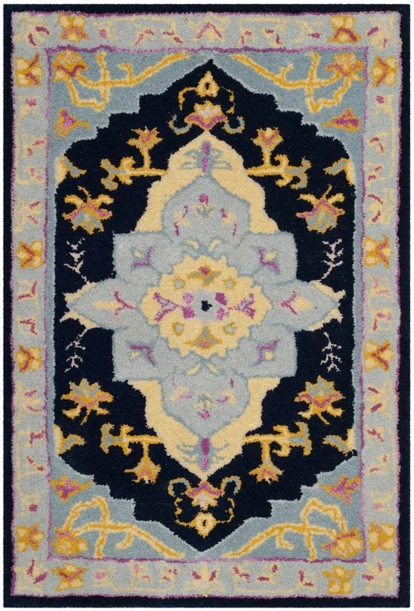 Safavieh Bellagio Blg506c Navy Blue - Multi 5& x 8& Area Rug