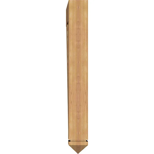 Ekena Millwork 5 1/2x22W x 36x22D x 44x22H Thorton Arts & Crafts Smooth BRACKET, Western Red Cedar