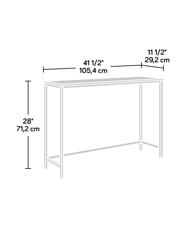 Sauder North Avenue Sofa Table, Metal/Wood