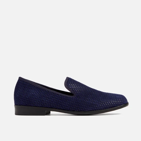 Duke + Dexter Men's Duke Pyramid Loafers - Navy - UK 7