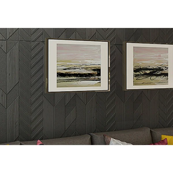 Premium Peel and Stick 3D Embossed Form Wall PANEL, 28x22x28x22/pc - LightGrey - 50pc