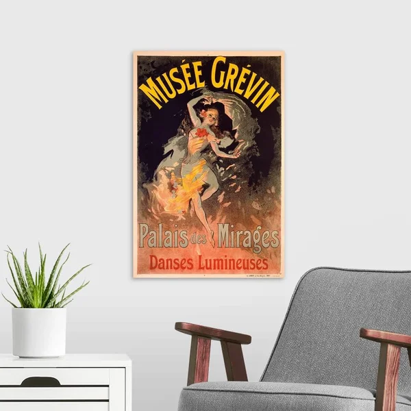 Musee Grevin - Palais Mirages, Vintage Poster, by Jules Cheret, Canvas Wall Art, 16x24, Great Big Canvas